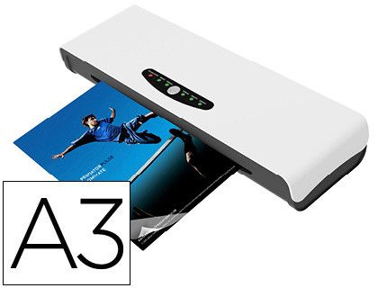 Plastificadora q-connect din a3 alto rendimiento frio/ caliente cuatro rodillos hasta 250 micras