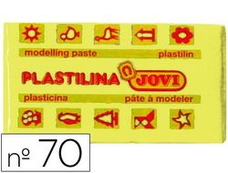 Plastilina Jovi 70 Amarillo Claro -Unidad -Tamaño Pequeño