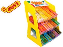 Plastilina jovi 70 expositor sobremesa 180 unidades colores surtidos