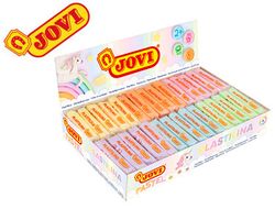 Plastilina jovi 70 surtida tamaño pequeño 50 g colores pastel caja de 30 unidades