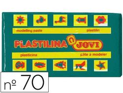 Plastilina Jovi 70 Verde Oscuro -Unidad -Tamaño Pequeño