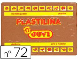 Plastilina Jovi 72 Marron -Unidad -Tamaño Grande