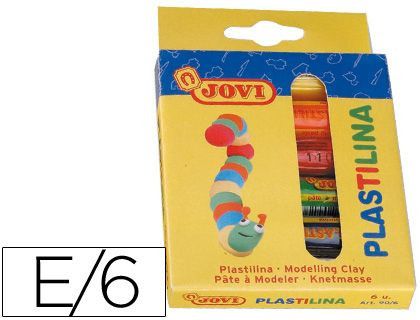 Plastilina Jovi -Estuche de 6 Unidades