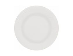 Plato papel reciclable blanco 18 cm paquete 100 unidades