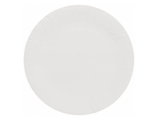Plato papel reciclable blanco 22 cm paquete 100 unidades