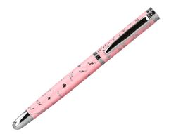 Pluma belius bella aluminio color rosa diseńo plateado relieve tinta azul caja de diseńo