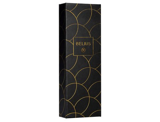 Pluma belius passion dor aluminio textura cepillada color negro y dorado tinta azul caja de diseño