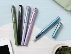 Pluma parker vector xl plumin f expositor de 20 unidades colores surtidos