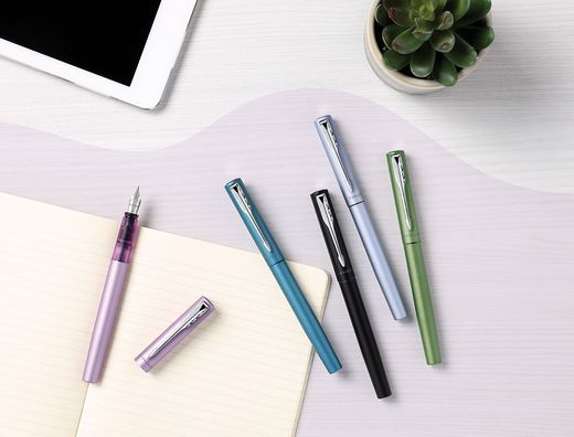 Pluma parker vector xl plumin f expositor de 20 unidades colores surtidos