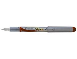 Pluma Pilot V Pen Silver Desechable Rojo Svp-4Wr