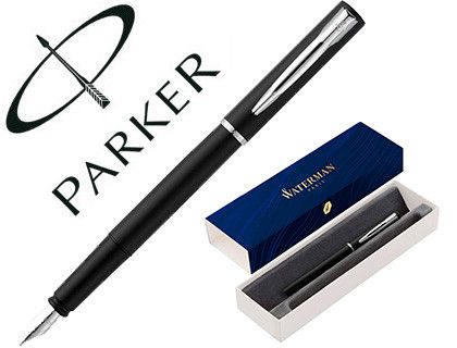 Pluma waterman allure laca negra en estuche de regalo