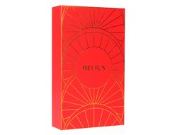 Pluma y estuche belius soiree color art deco granate y dorado tinta azul caja de diseño