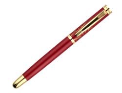 Pluma y estuche belius soiree color art deco granate y dorado tinta azul caja de diseño