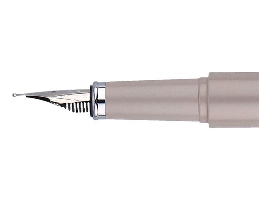 Pluma y funda de similpiel belius space b color minimalista gris tinta azul caja de diseño