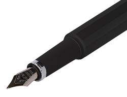 Pluma y funda de similpiel belius space b color minimalista negro tinta azul caja de diseño