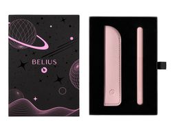 Pluma y funda de similpiel belius space b color minimalista rosa tinta azul caja de diseño