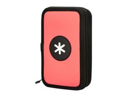 Plumier escolar antartik doble color coral 28 piezas
