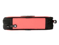 Plumier escolar antartik doble color coral 28 piezas
