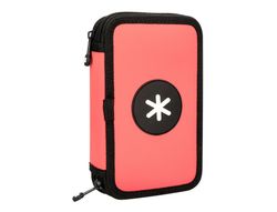 Plumier escolar antartik doble color coral 28 piezas