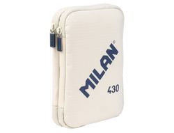 Plumier escolar milan 430 since 1918 doble con accesorios color beig 195x50x130 mm