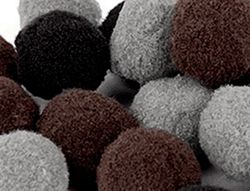 Pompones de colores liderpapel 1 cm tonalidades neutras bolsa con 120 unidades