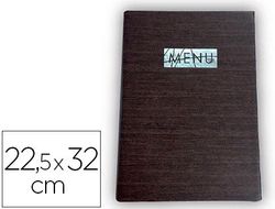 Porta menus liderpapel pu 22,5 x 32 cm con sujeccion en esquinas para 2 hojas