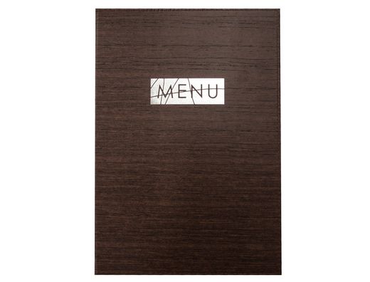 Porta menus liderpapel pu 22,5 x 32 cm con sujeccion en esquinas para 2 hojas