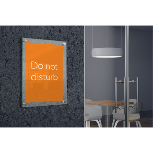 Porta póster acrílico transparente mural, A3