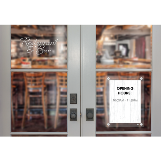 Porta póster acrílico transparente mural removible, A3