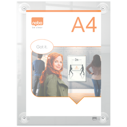 Porta póster acrílico transparente mural removible, A4