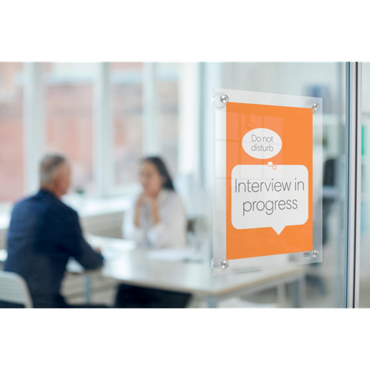 Porta póster acrílico transparente mural removible, A4