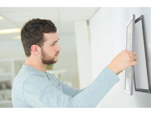 Marco porta anuncios nobo impression pro din A3 marco de clip aluminio 320x17x445 mm