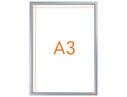 Marco porta anuncios nobo impression pro din A3 marco de clip aluminio 320x17x445 mm