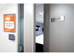 Marco porta anuncios nobo impression pro din A3 marco de clip aluminio 320x17x445 mm