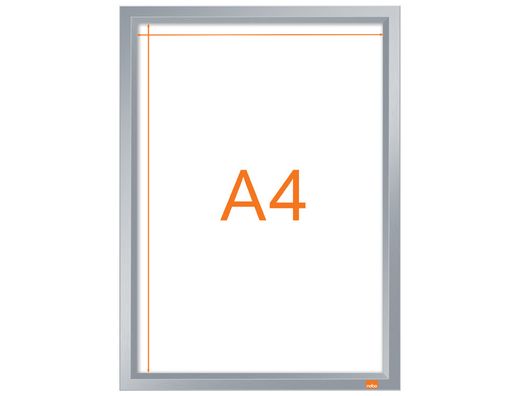 Marco porta anuncios nobo impression pro din A4 marco de clip aluminio 235x13x325 mm