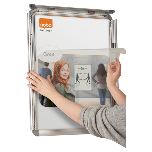 Porta pósters con marco a presión Premium Plus A0