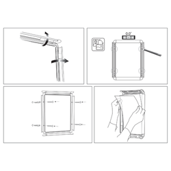 Porta pósters con marco a presión Premium Plus A2