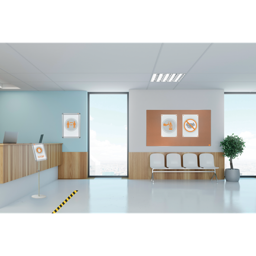 Porta pósters con marco a presión Premium Plus A2