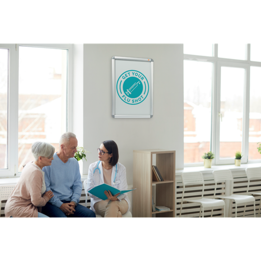 Porta pósters con marco a presión Premium Plus A2