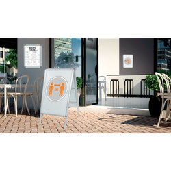 Porta pósters con marco a presión Premium Plus A2