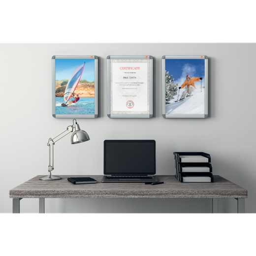 Porta pósters con marco a presión Premium Plus A2