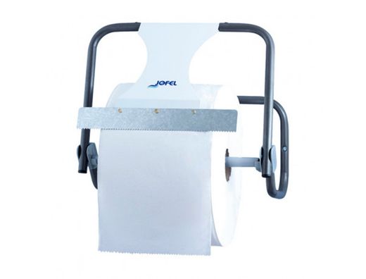 Portabobina industrial jofel metalico mural con sierra de corte para bobinas de hasta 500 m 435x416x285 mm