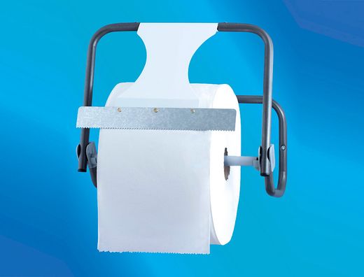 Portabobina industrial jofel metalico mural con sierra de corte para bobinas de hasta 500 m 435x416x285 mm