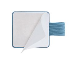 Portaboligrafo autoadhesivo antartik para cuaderno note con elastico hasta 15 mm grosor 1 mm azul claro 40x40