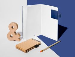 Portaboligrafo autoadhesivo antartik para cuaderno note con elastico hasta 15 mm grosor 1mm azul marino