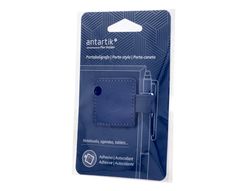 Portaboligrafo autoadhesivo antartik para cuaderno note con elastico hasta 15 mm grosor 1mm azul marino
