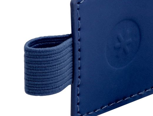 Portaboligrafo autoadhesivo antartik para cuaderno note con elastico hasta 15 mm grosor 1mm azul marino