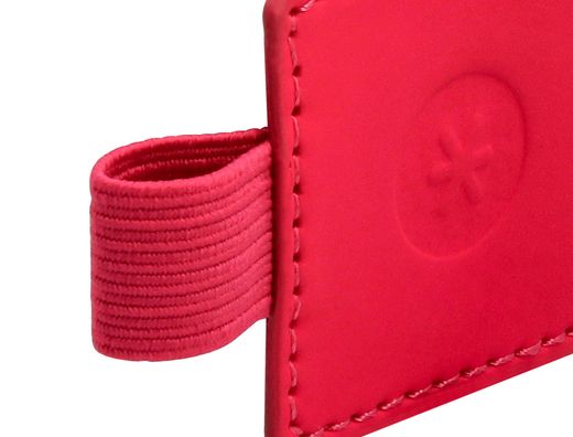 Portaboligrafo autoadhesivo antartik para cuaderno note con elastico hasta 15 mm grosor 1mm fucsia 40x40 mm