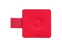 Portaboligrafo autoadhesivo antartik para cuaderno note con elastico hasta 15 mm grosor 1mm fucsia 40x40 mm