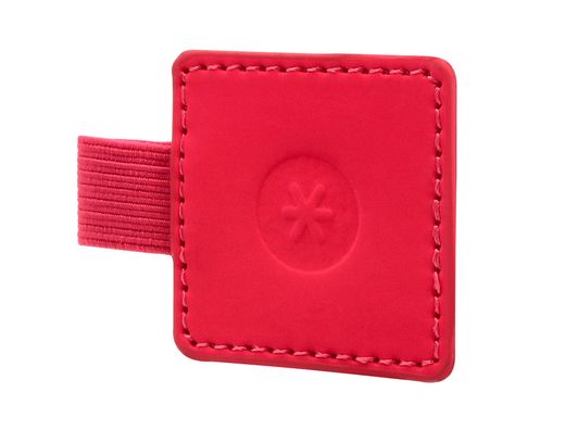 Portaboligrafo autoadhesivo antartik para cuaderno note con elastico hasta 15 mm grosor 1mm fucsia 40x40 mm